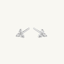 Lotus Sapphire Stud Earrings