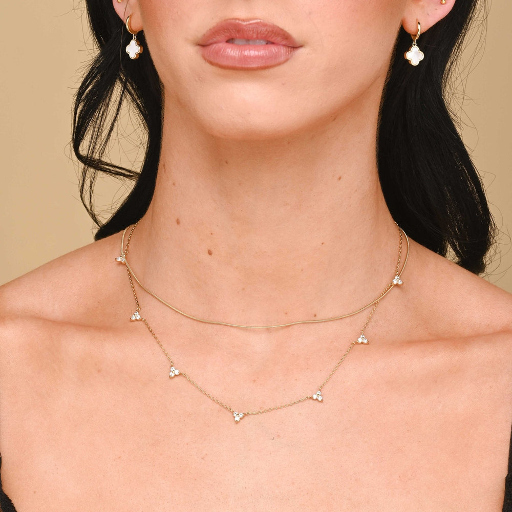 Lotus Station Chain Necklace