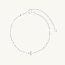 Lotus Zirconia Chain Bracelet