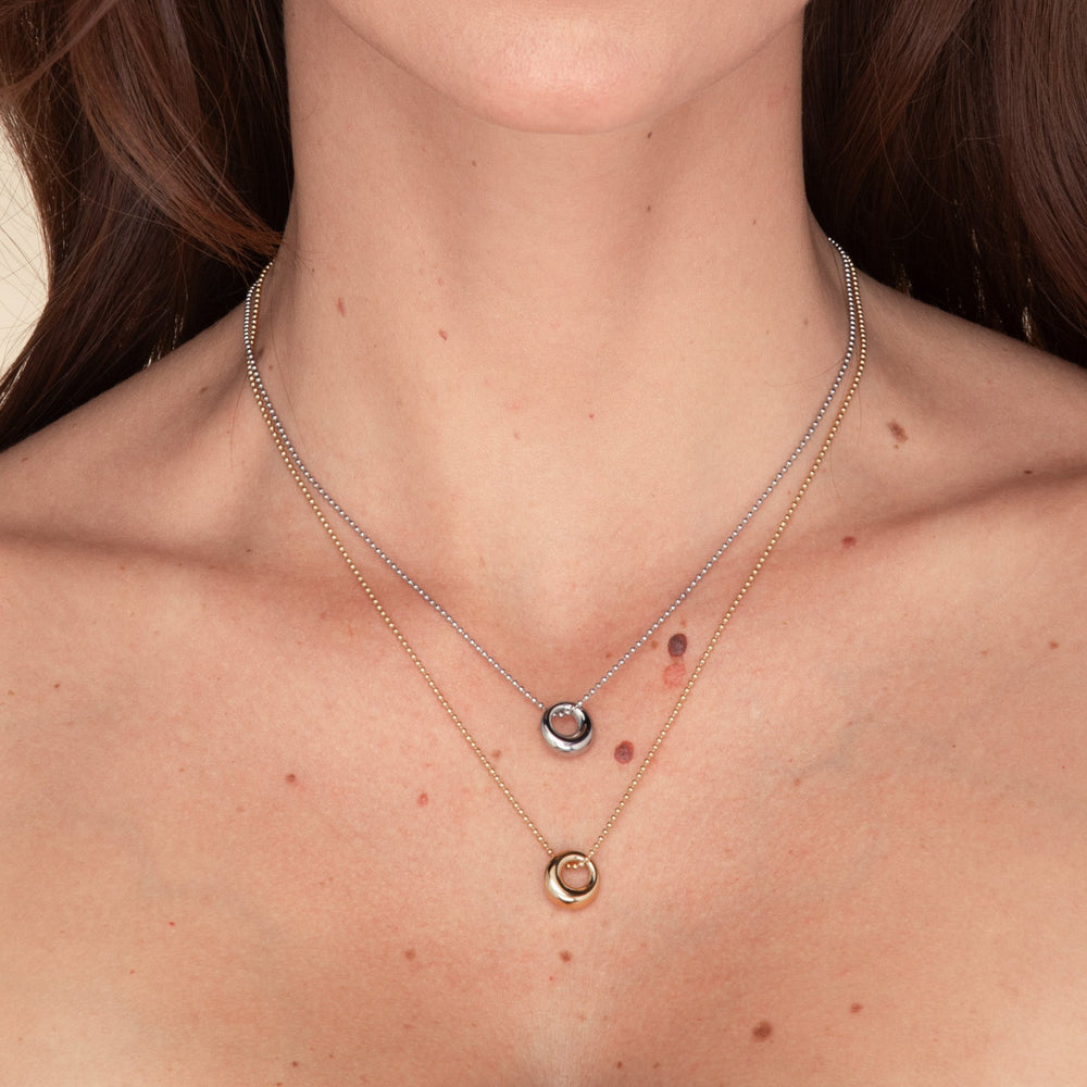 Love Knot Circular Necklace
