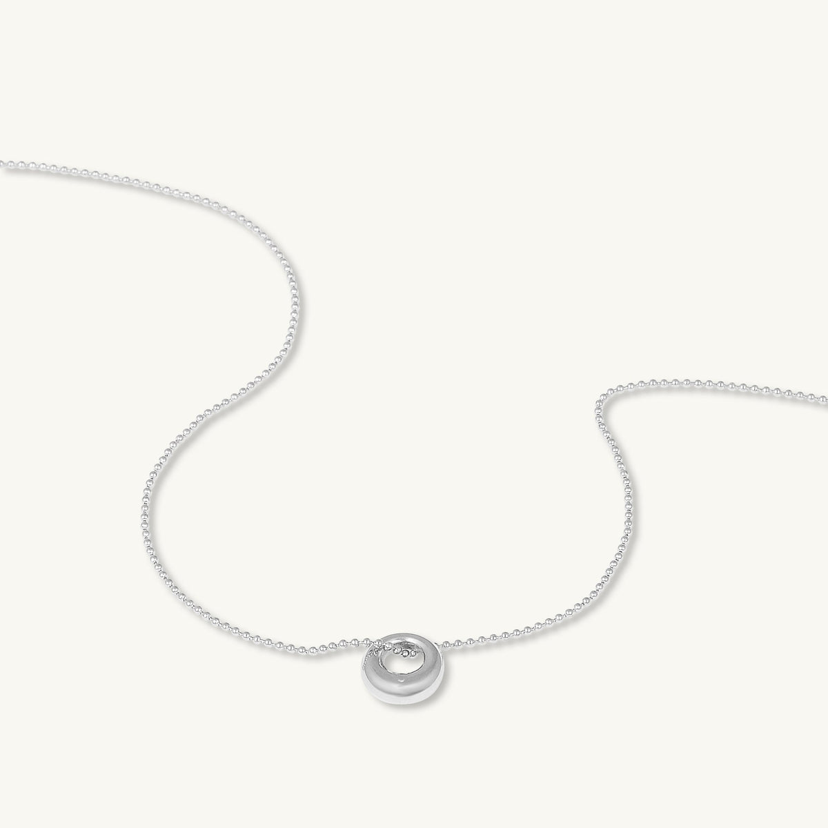 Love Knot Circular Necklace