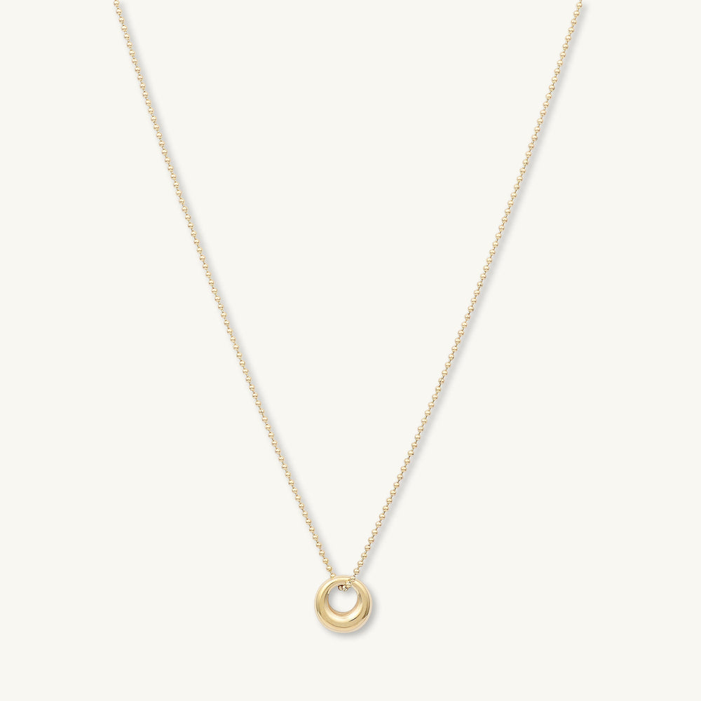Love Knot Circular Necklace