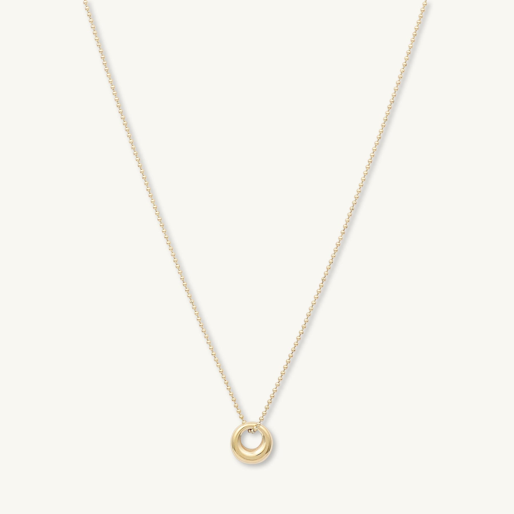Love Knot Circular Necklace