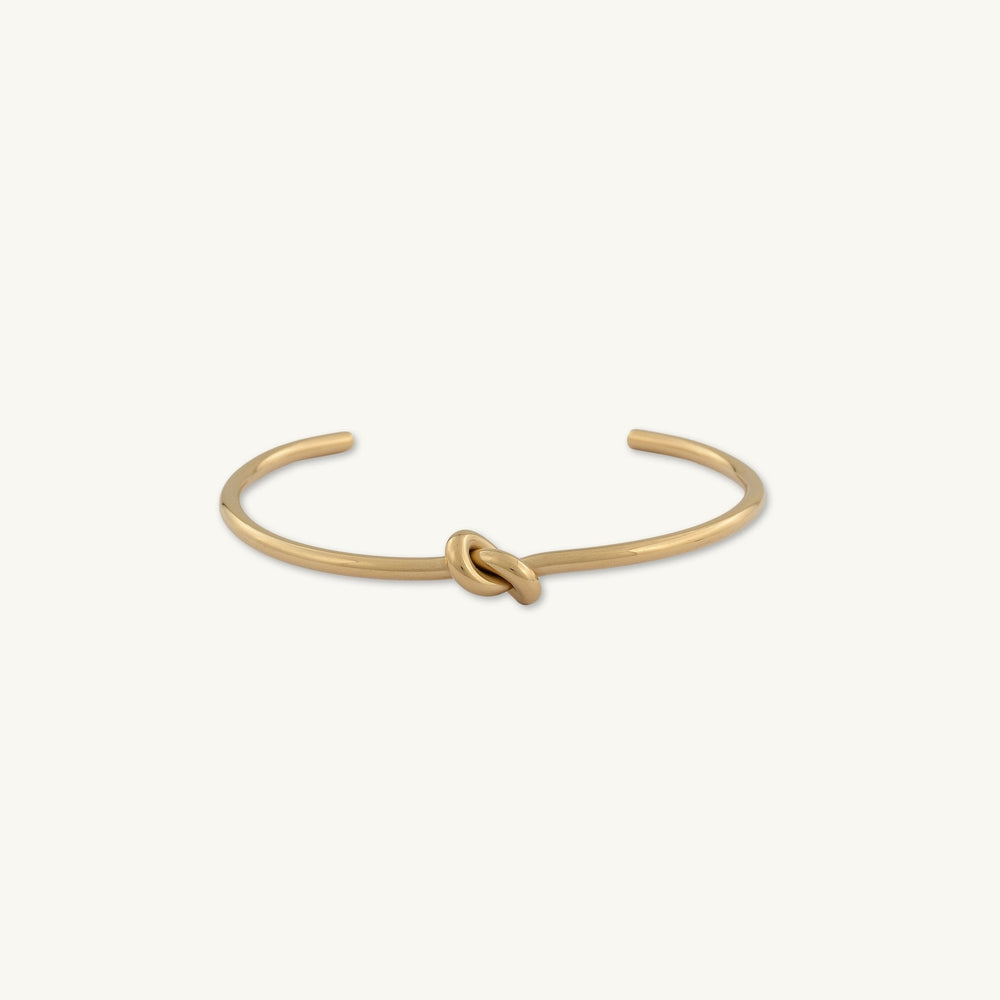 Love Knot Open Cuff Bangle Bracelet