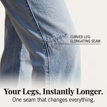 Lumière – Women's High-Waisted Cropped Barrel Jeans