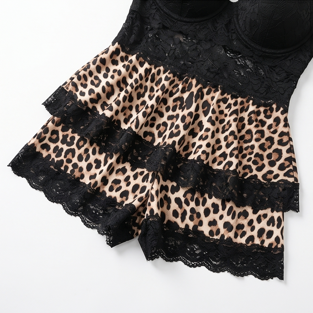 Lunella – Women's Tiered Lace Cami Pyjama Set