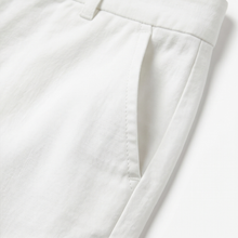 Lunessa – Button-Hem Cropped Cotton Pants