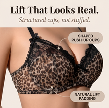 Luxette – Leopard Lace Push-Up Bra and Briefs Set