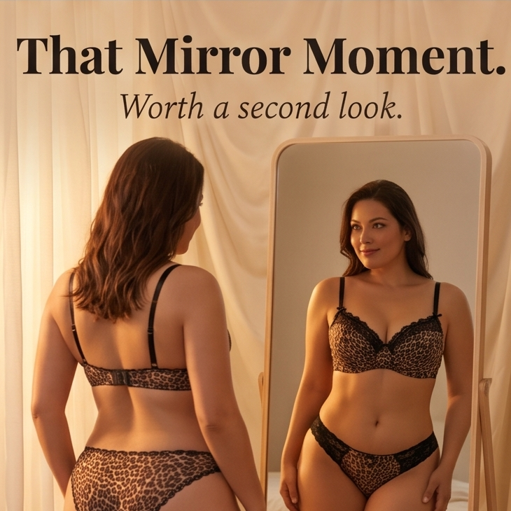 Luxette – Leopard Lace Push-Up Bra and Briefs Set
