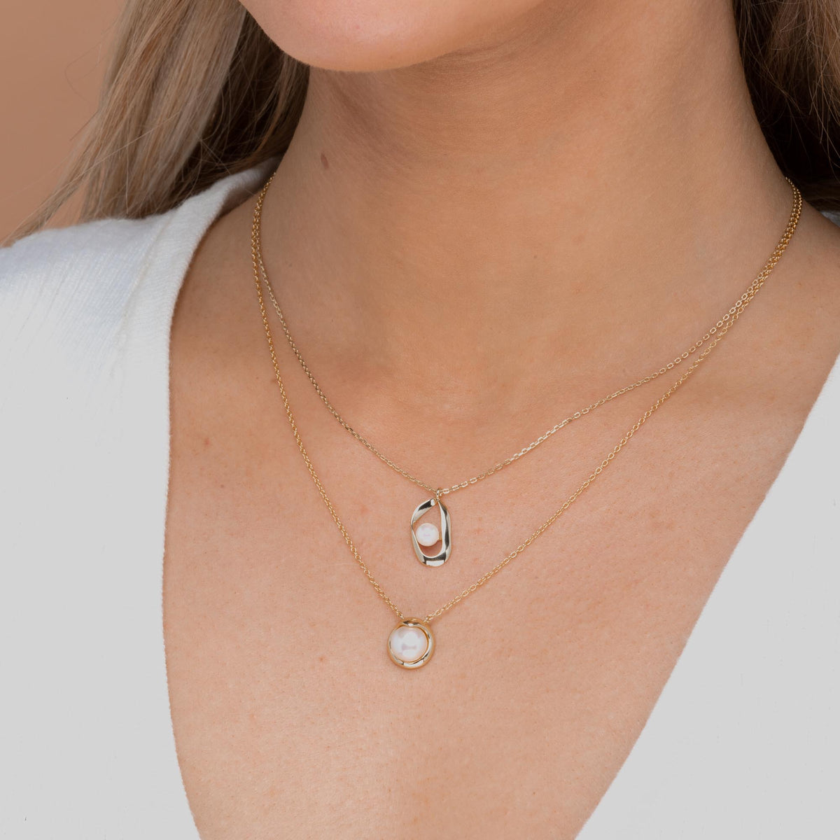 Mabe Pearl Chain Necklace
