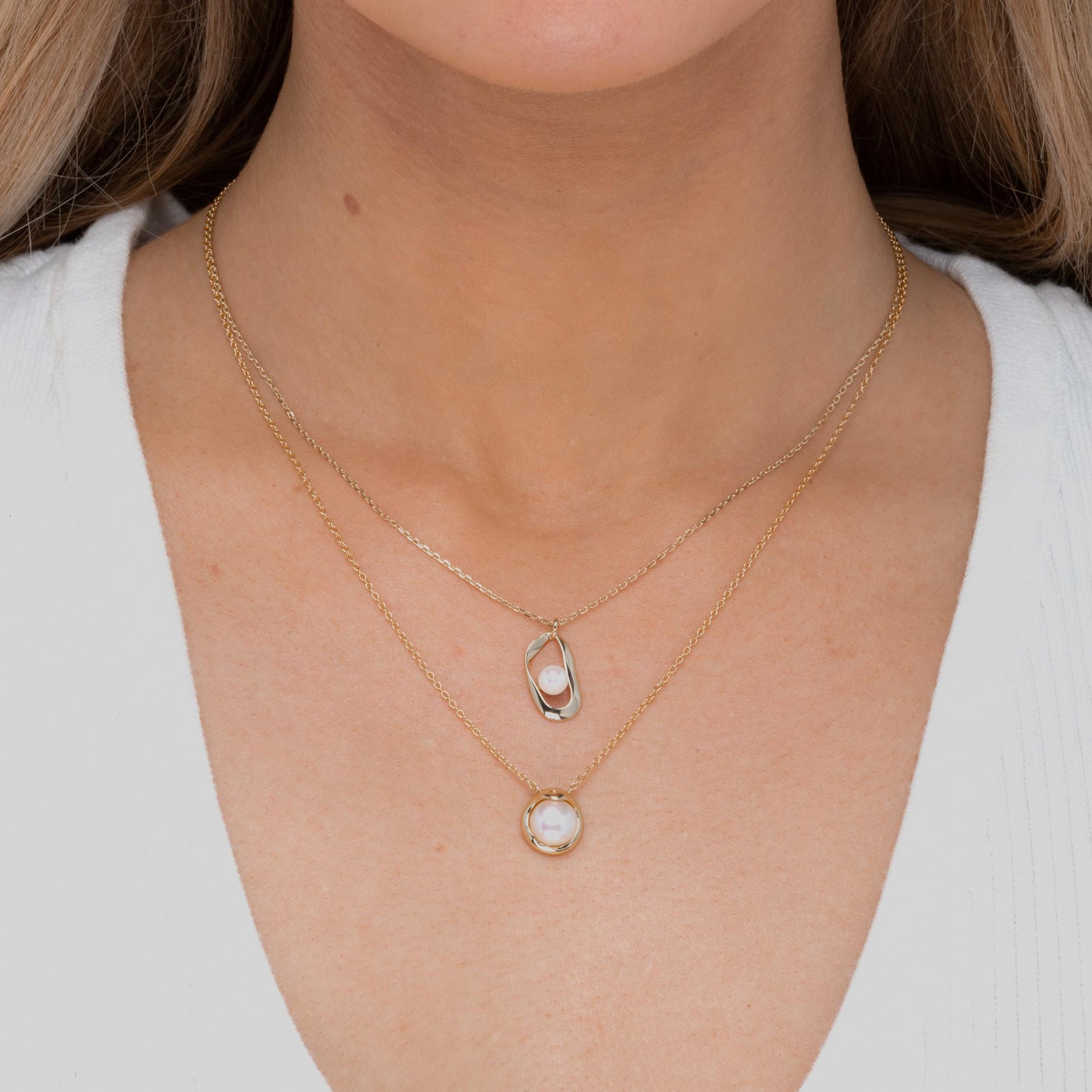 Mabe Pearl Chain Necklace