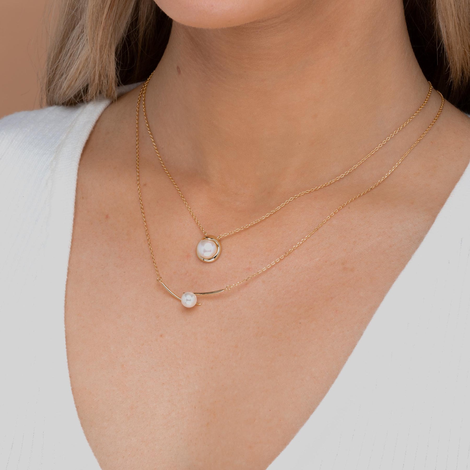 Mabe Pearl Chain Necklace