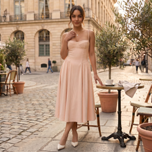 Women's Elegant Corset Midi Dress