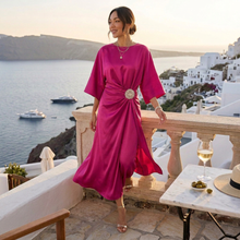 Women's Elegant Long Satin Dress