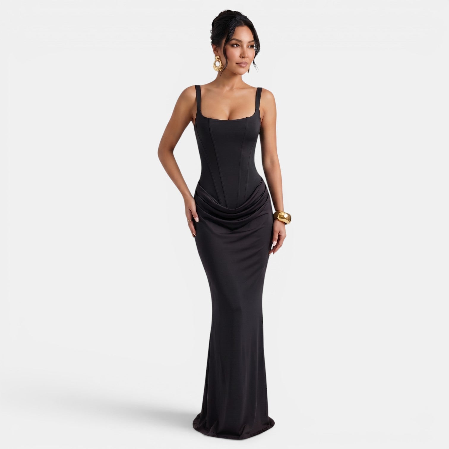 Women's Elegant Corset Maxi Dress