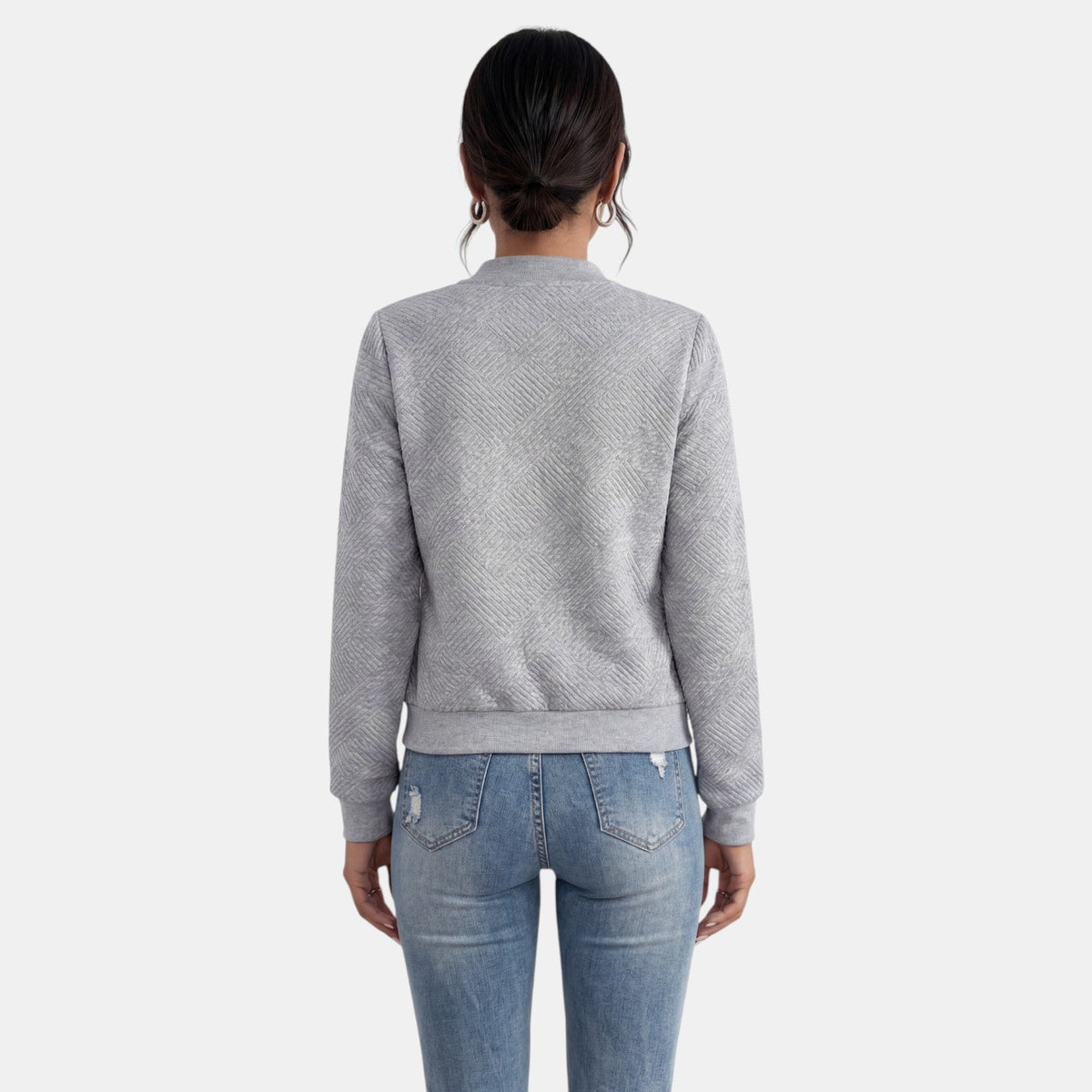 Women's Mid-Season Jacket with Zipper and Pockets