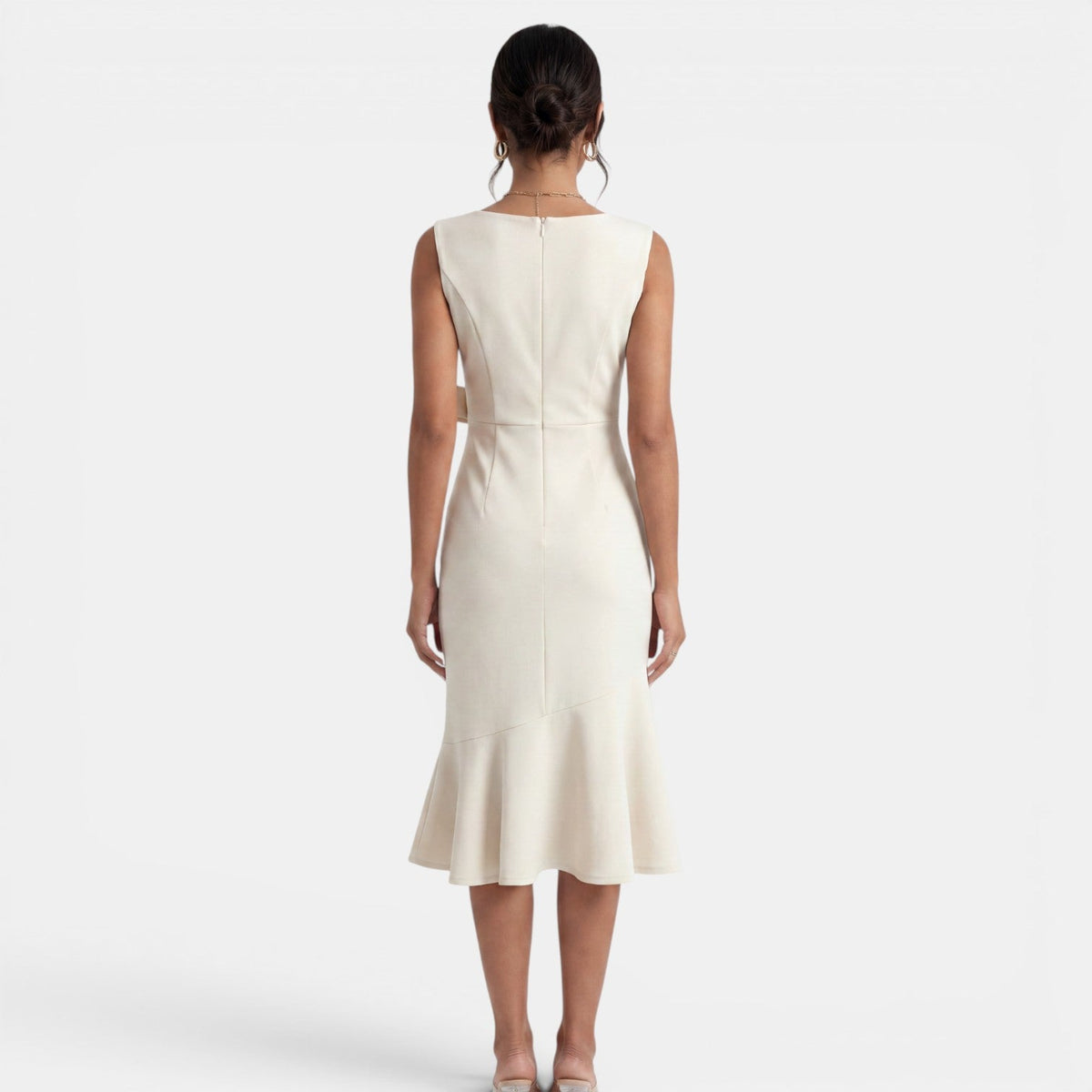 Women's Elegant Fitted Midi Dress