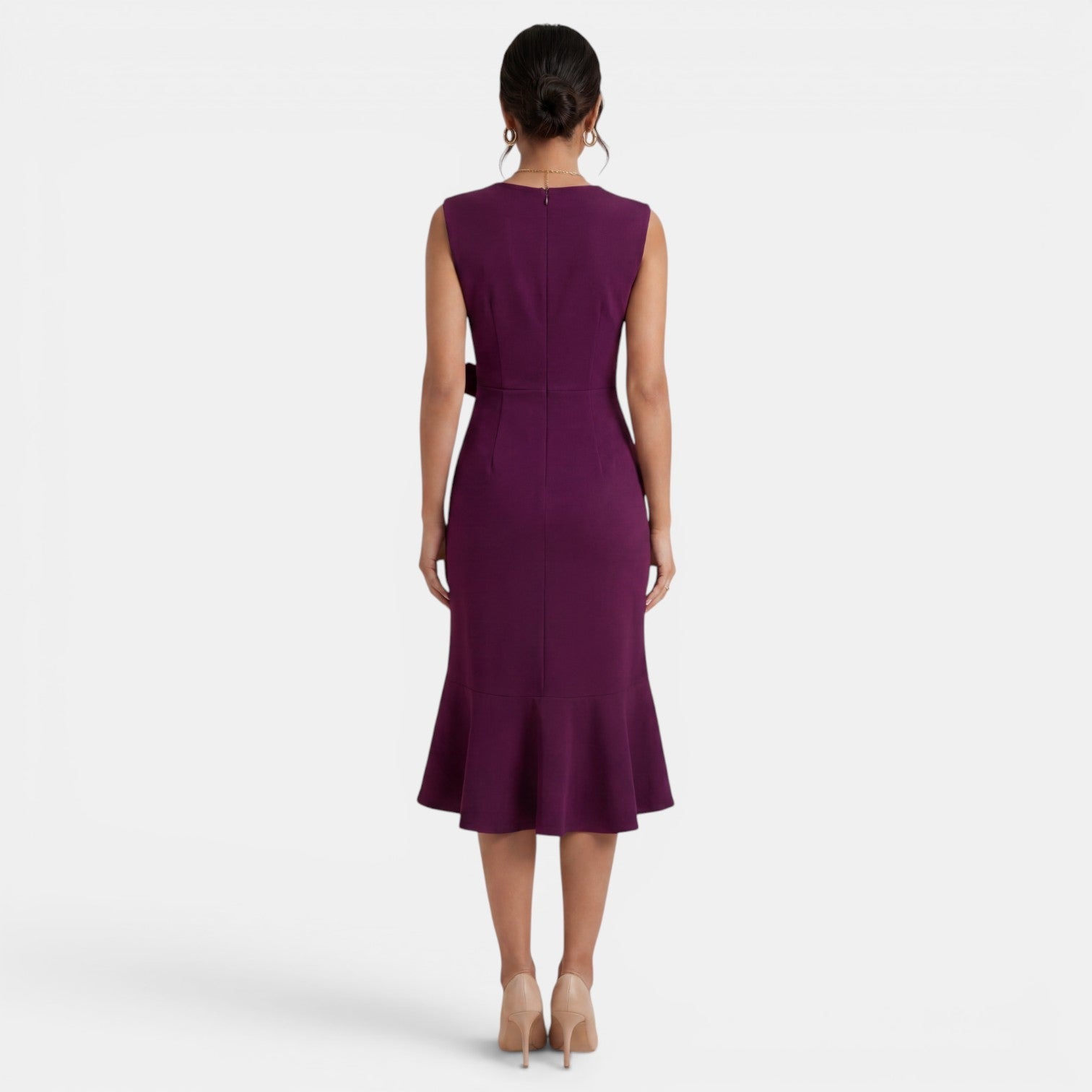 Women's Elegant Fitted Midi Dress