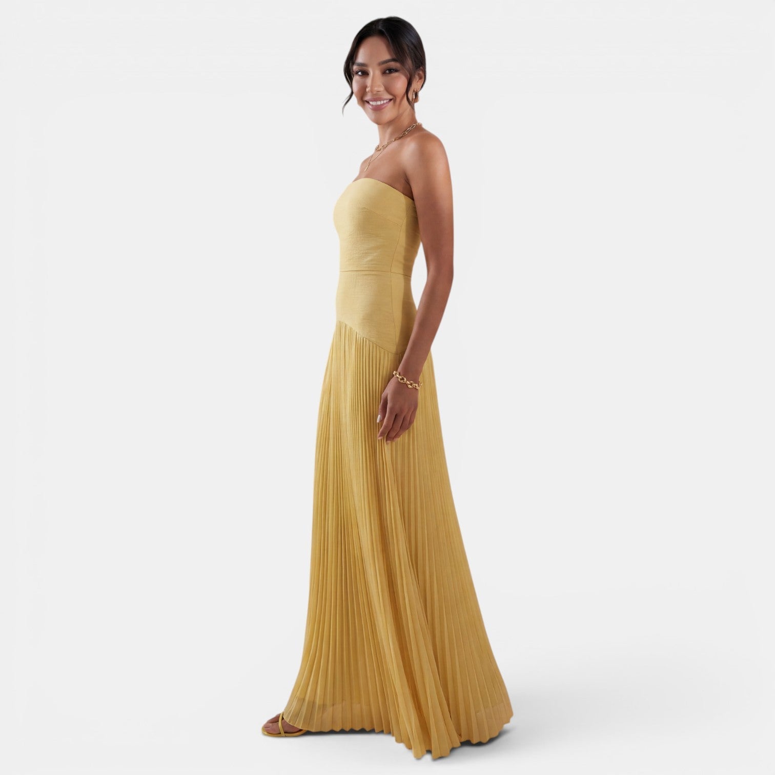 Women's Elegant Summer Pleated Maxi Dress