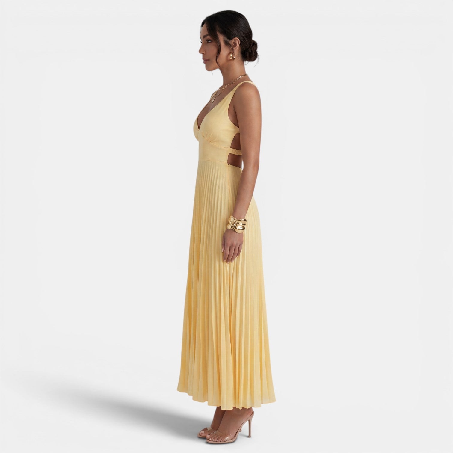 Women's Satin Midi Slip Dress