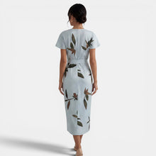 Women's Floral Wrap Midi Dress