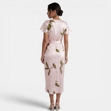 Women's Floral Wrap Midi Dress