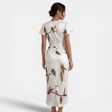 Women's Floral Wrap Midi Dress