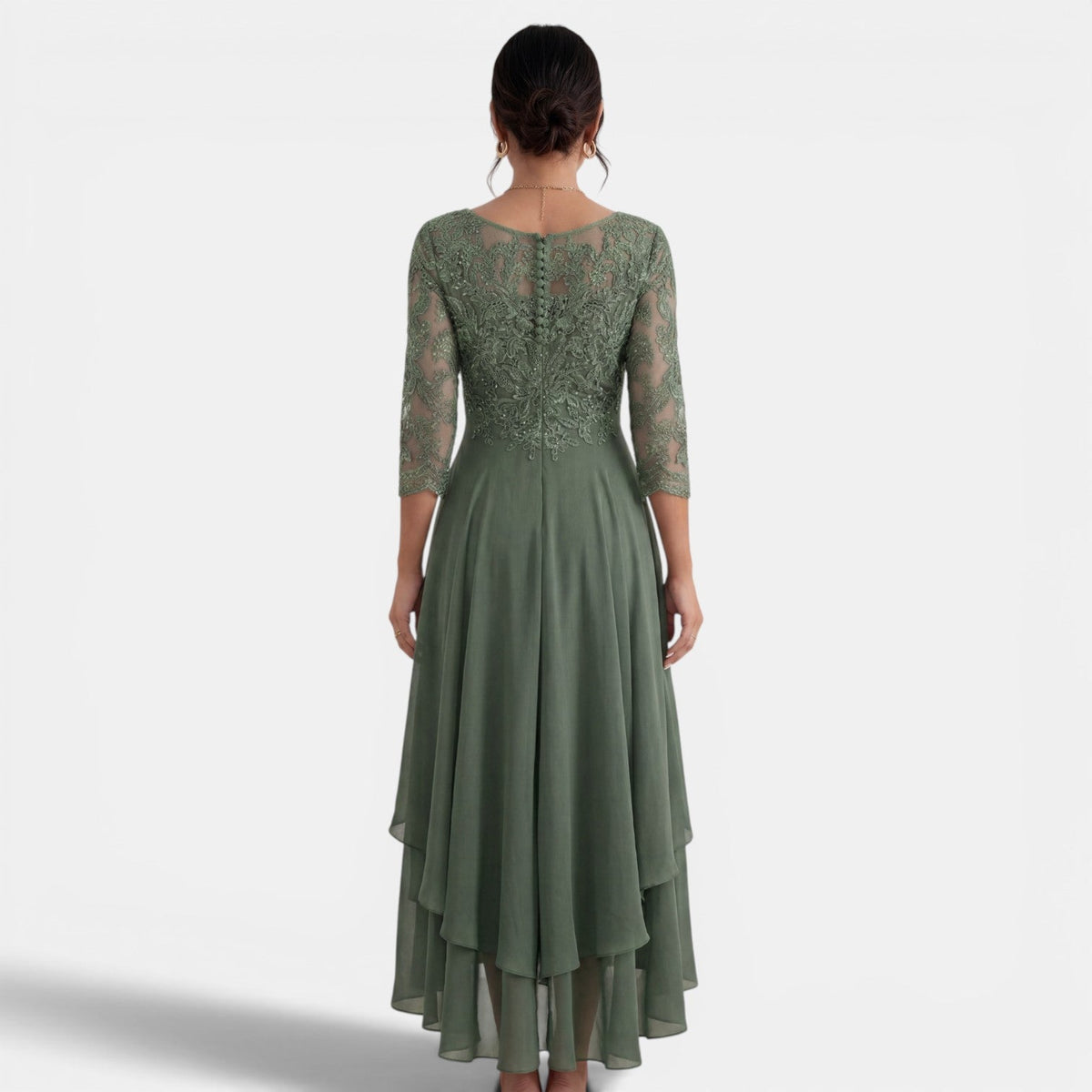 Women's Chiffon and Lace Party Dress