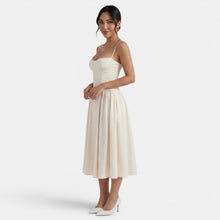 Women's Elegant Corset Midi Dress