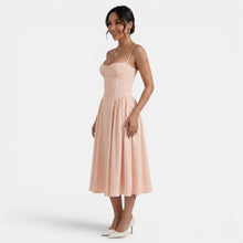 Women's Elegant Corset Midi Dress
