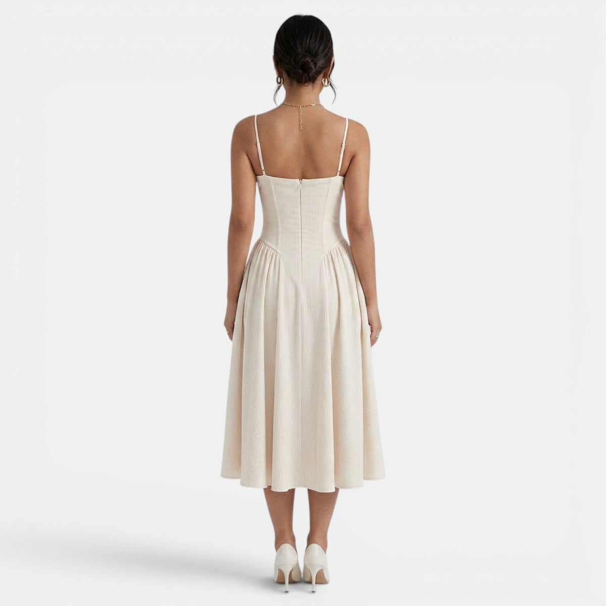 Women's Elegant Corset Midi Dress