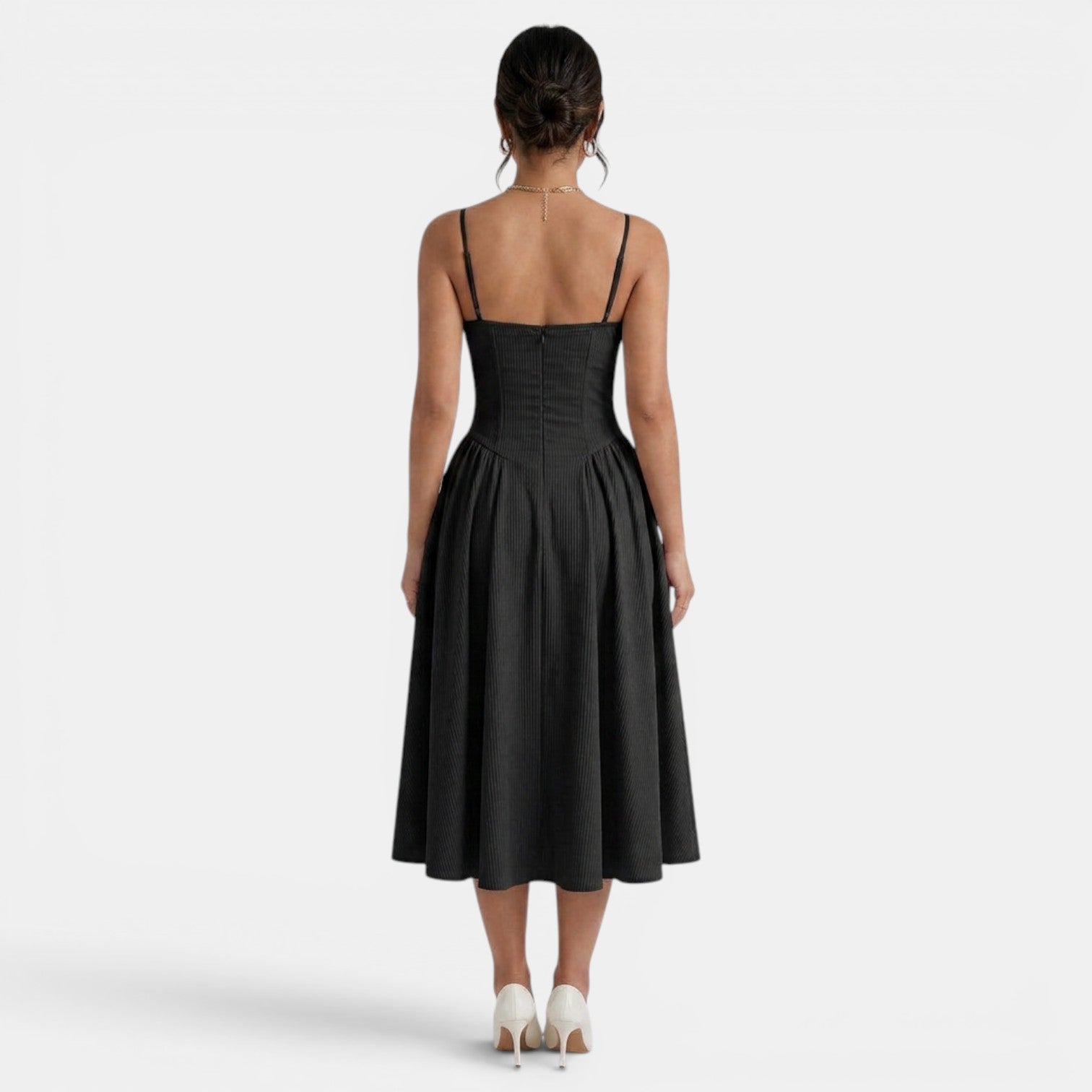 Women's Elegant Corset Midi Dress