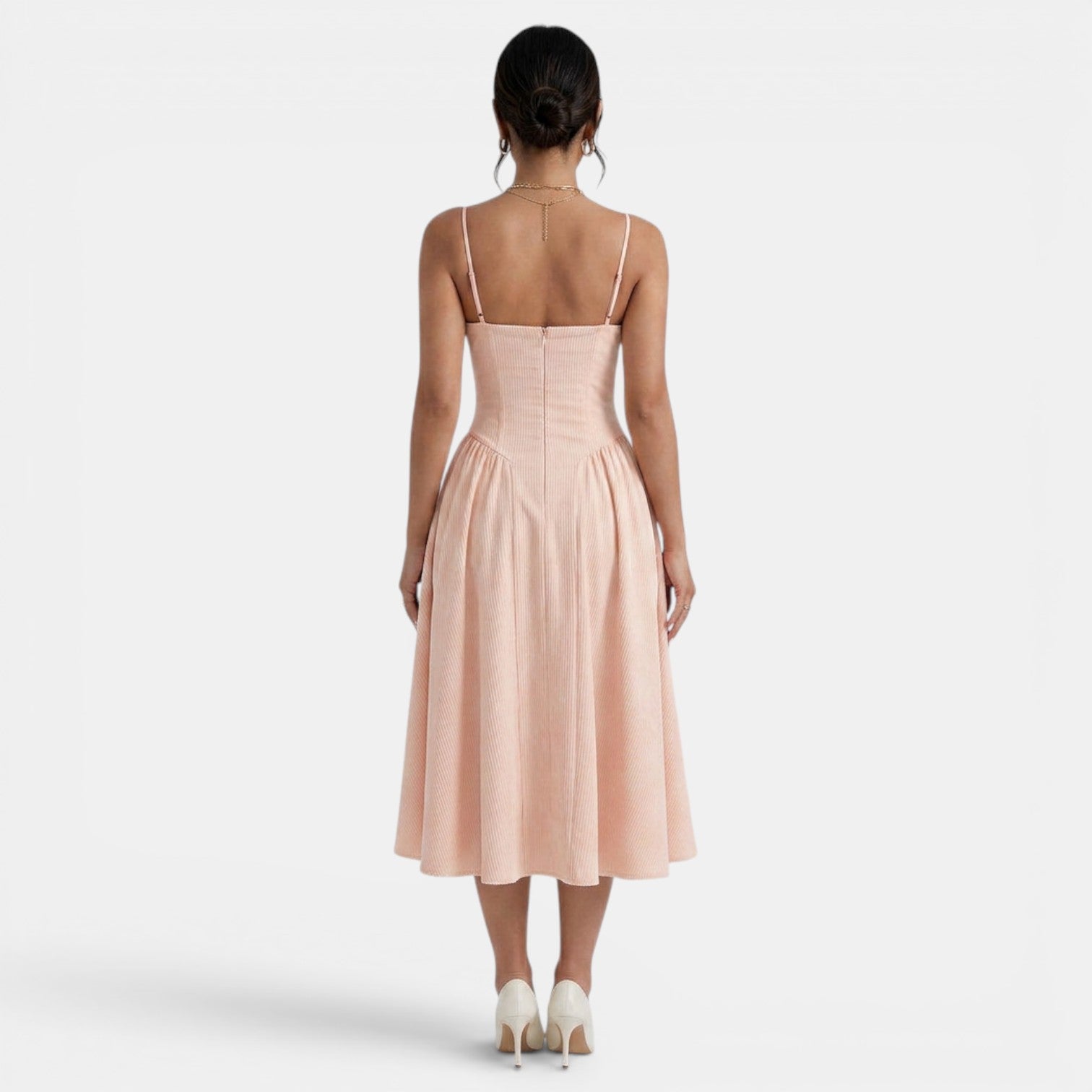 Women's Elegant Corset Midi Dress