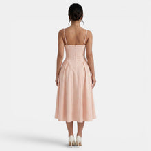 Women's Elegant Corset Midi Dress