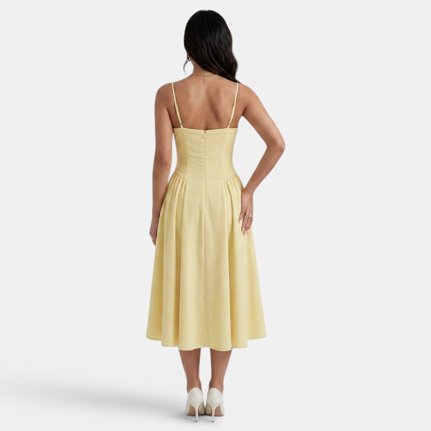 Women's Elegant Corset Midi Dress