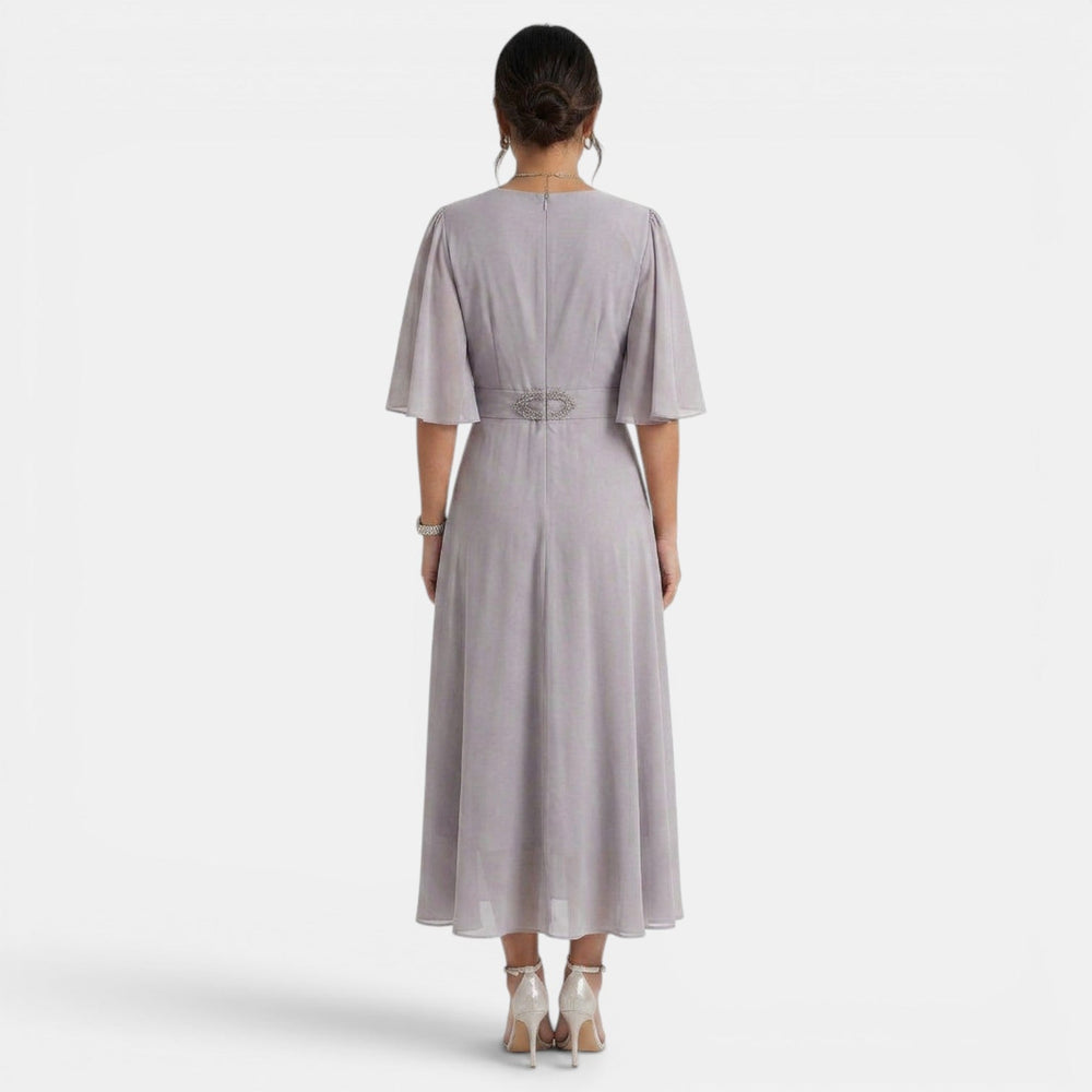 Women's Elegant Flowy Midi Dress