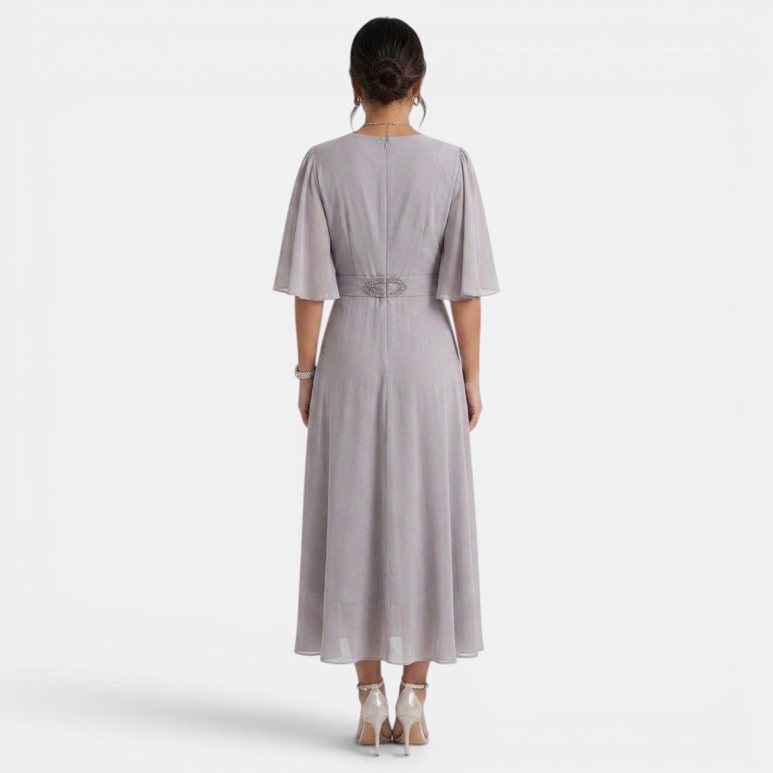 Women's Elegant Flowy Midi Dress