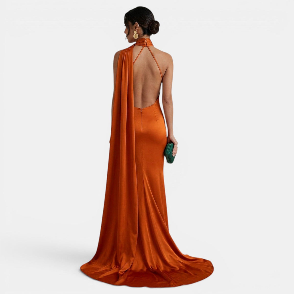 Women's Elegant Halter Maxi Dress