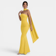 Women's Halter Neck Long Party Dress