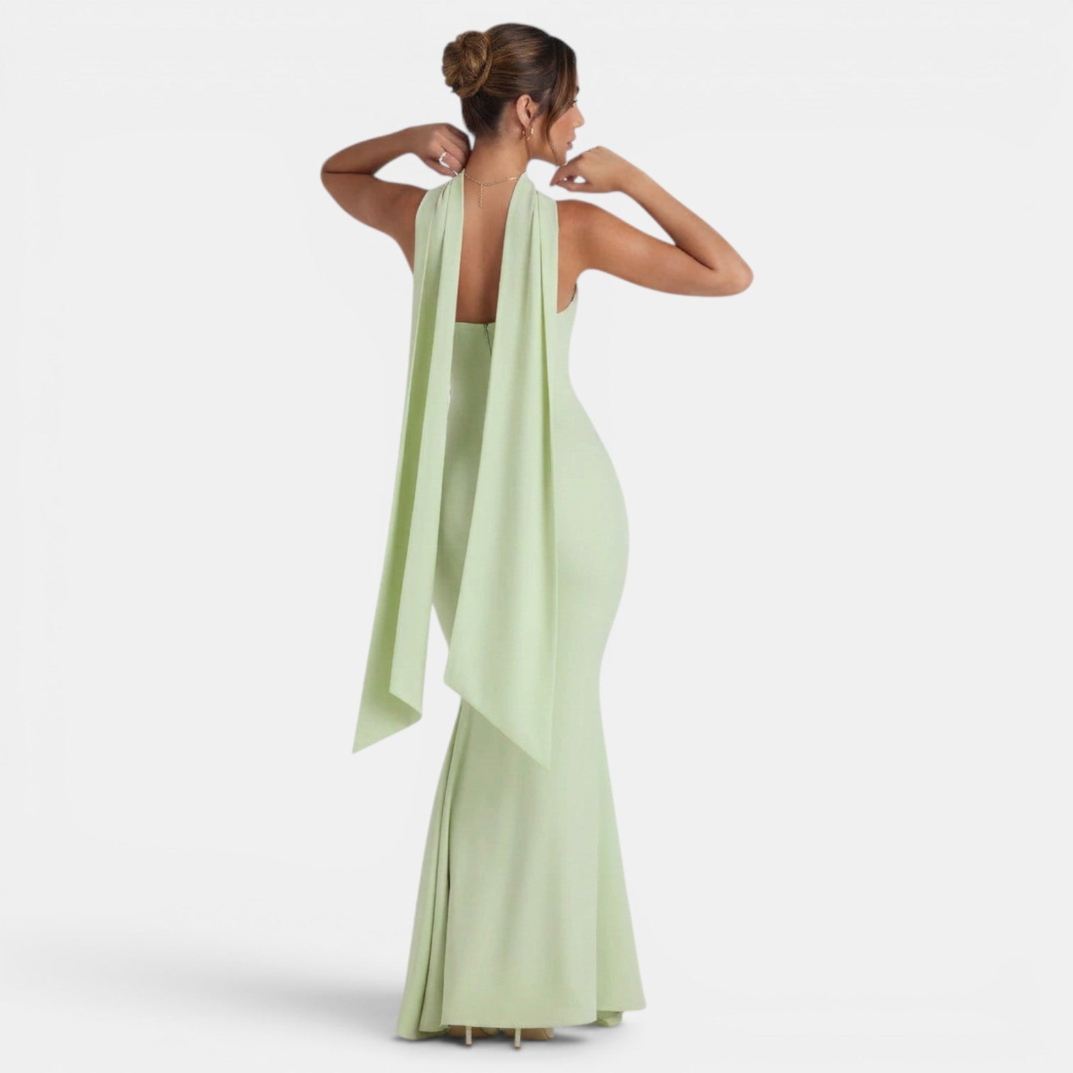 Women's Halter Neck Long Party Dress