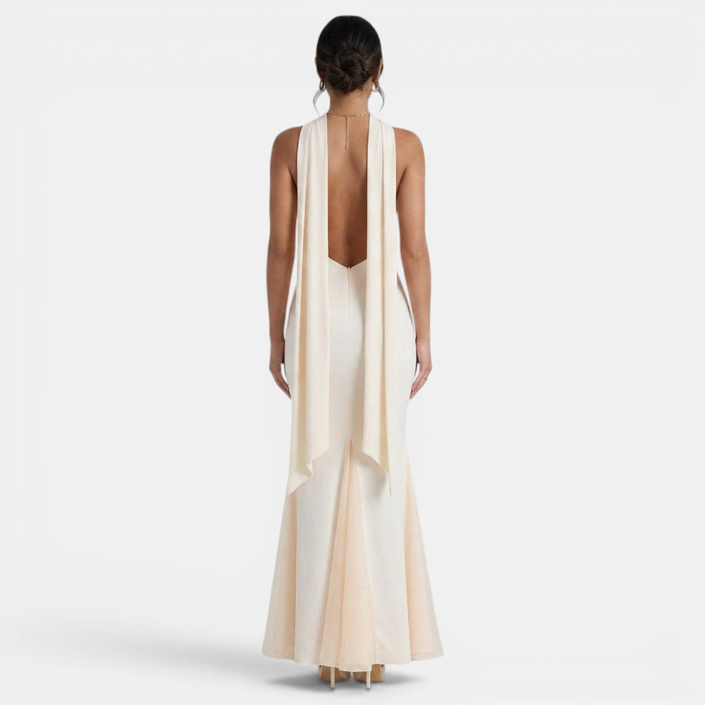 Women's Halter Neck Long Party Dress
