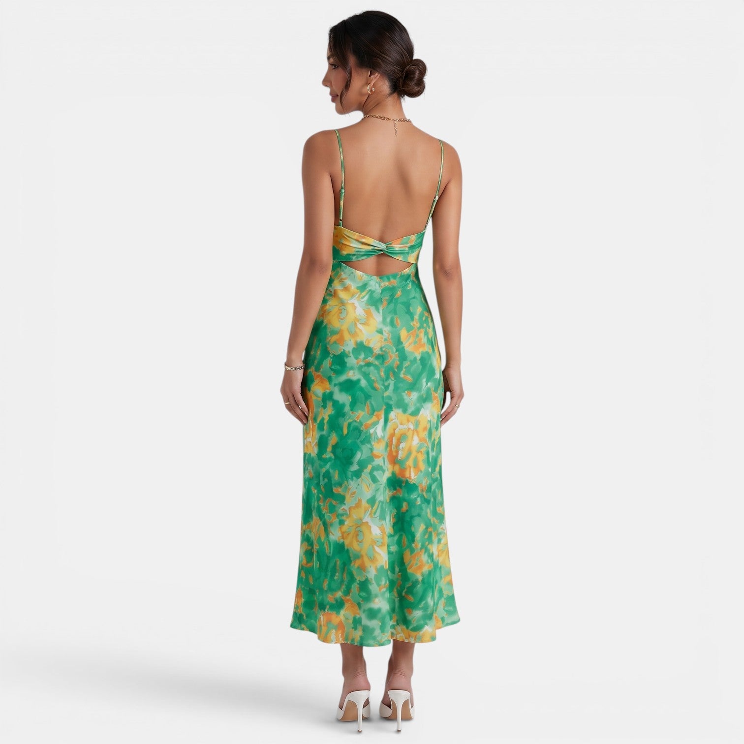 Floral Midi Party Dress
