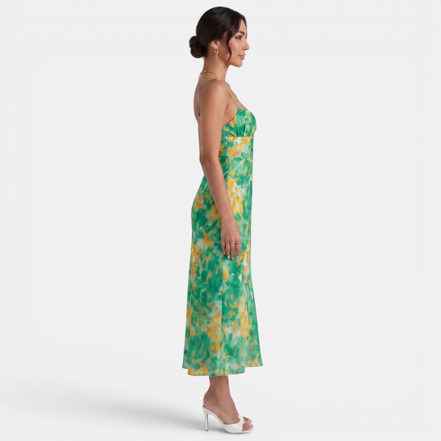 Floral Midi Party Dress
