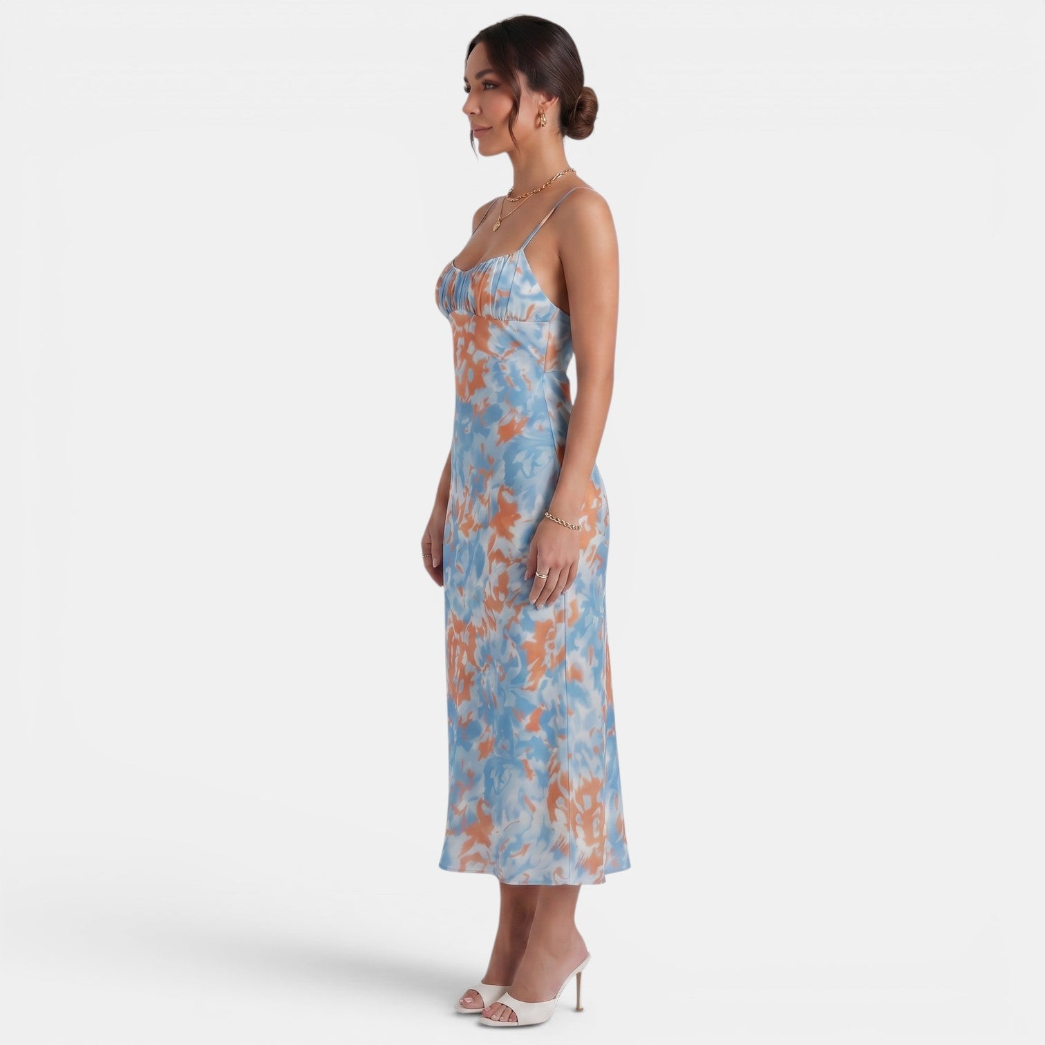 Floral Midi Party Dress