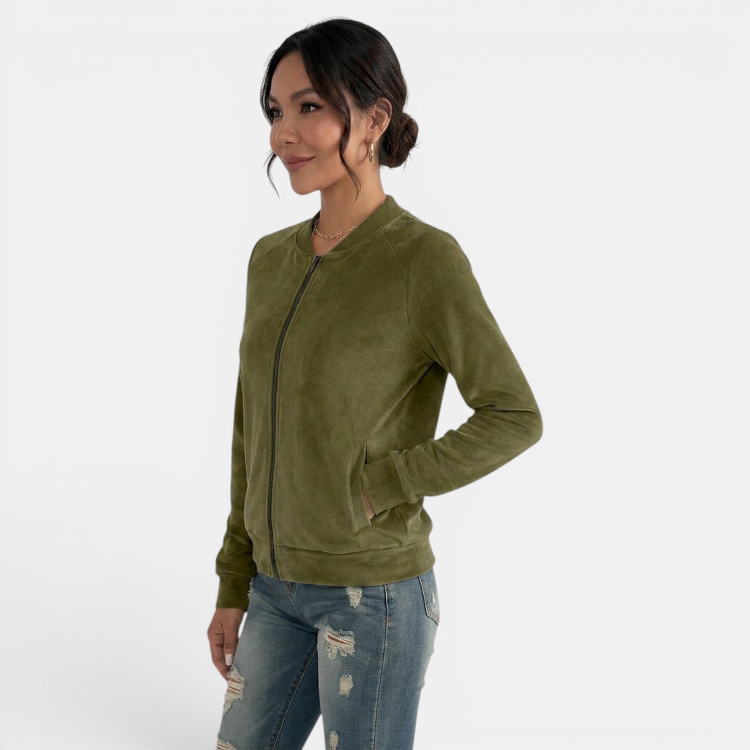 Women's Mid-Season Jacket with Zipper