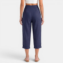 Women's Linen Capri Pants