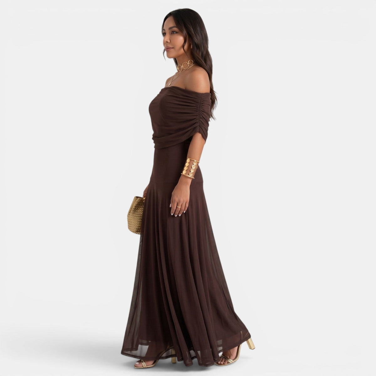 Women's One-Shoulder Maxi Dress