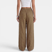 Women's Wide Leg Linen Cotton Summer Pants