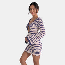 Women's Striped Boho Short Dress – Lightweight and Stylish Summer Beach Dress