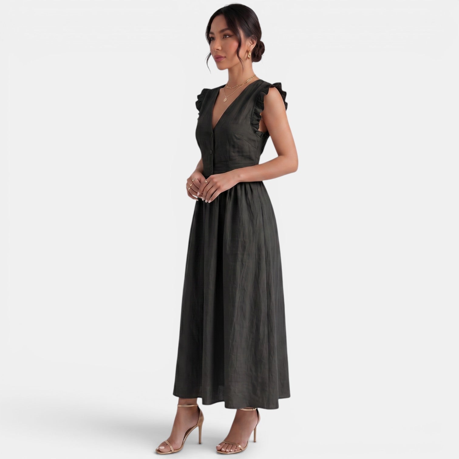 Women's Summer Long Ruffle Dress